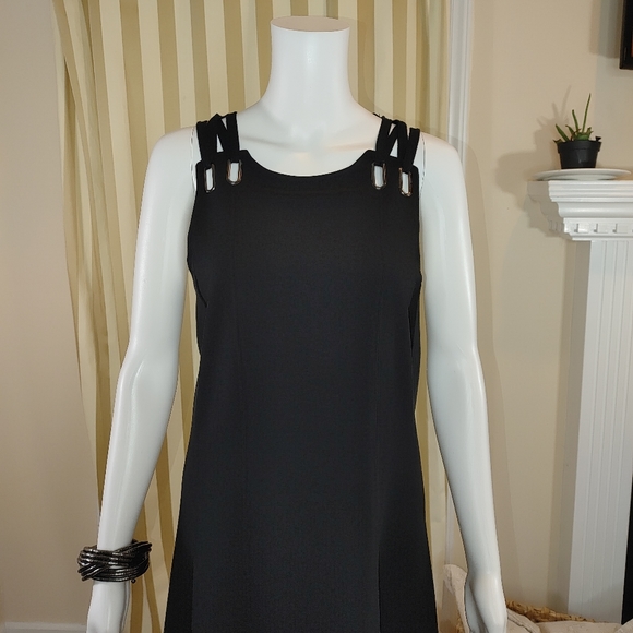 NEW! FREE PEOPLE BABY LOVE GROMMET DRESS, BLACK M - Picture 6 of 11